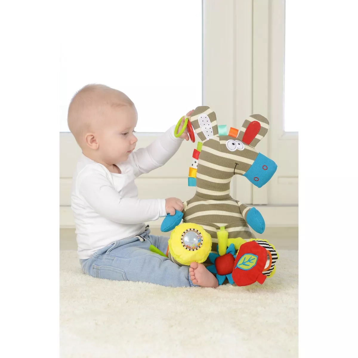 Dolce Activity Zebra Stuffed Animal And Plush Toy