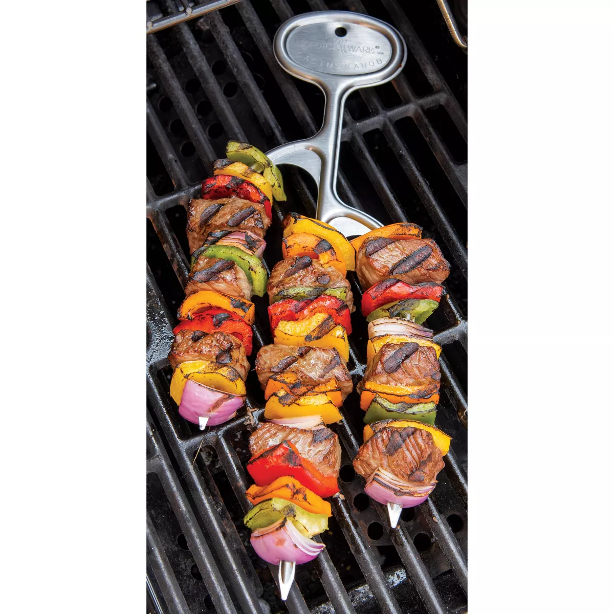 Stainless Steel BBQ Cactus Grill Cabob Silver - Nordicware