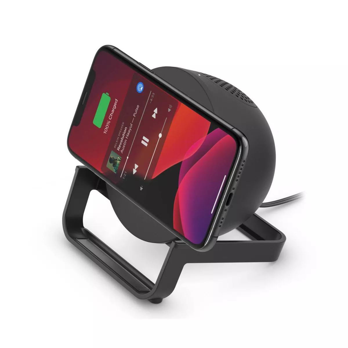 Belkin 10W Qi Wireless and Bluetooth Speaker Stand - Black