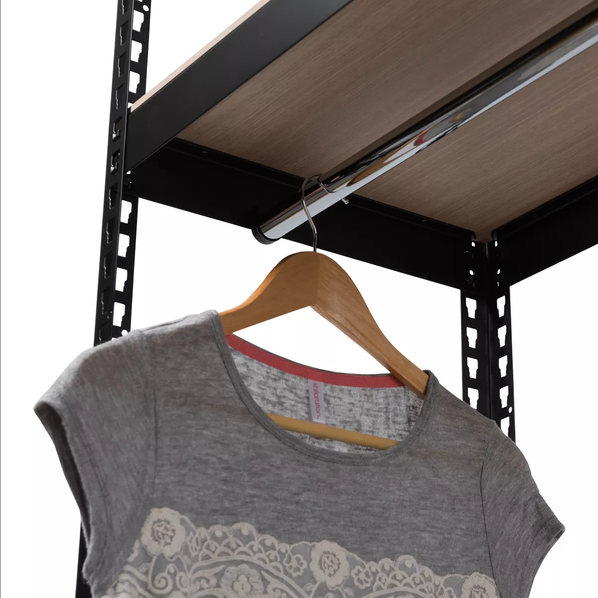 Gavin Metal 4 - Shelf Closet Storage Racking Organizer - Black - Baxton Studio