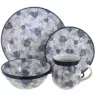 Blue Rose Polish Pottery Blue Fleur 4 Piece Place Setting - Service for 1