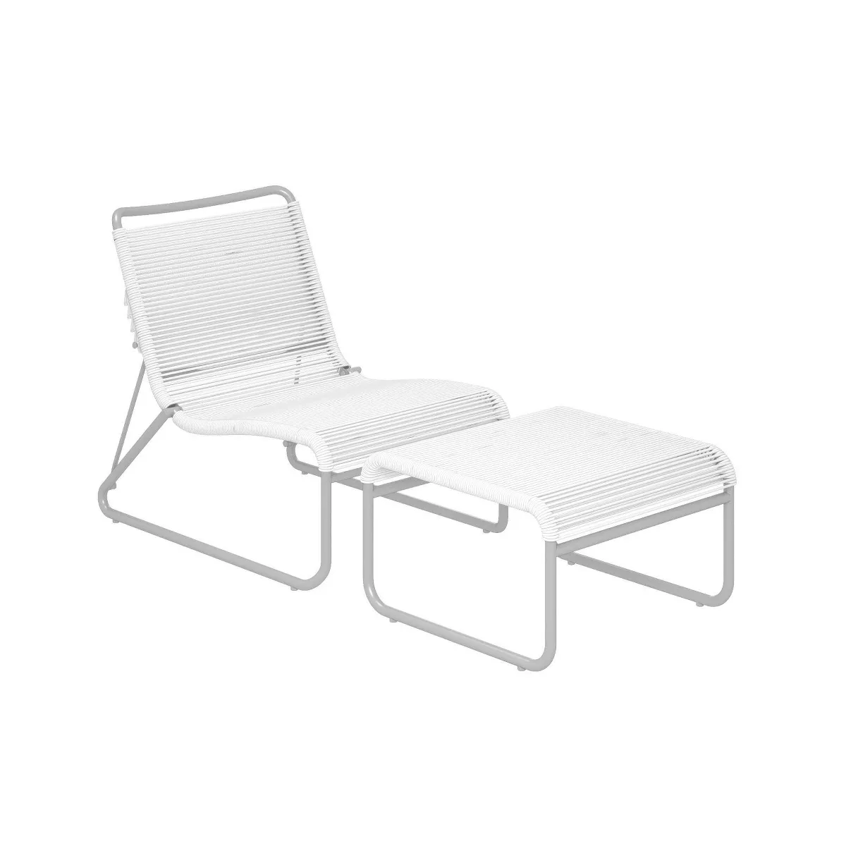 Lita 2pc Patio Lounge and Ottoman Set - CosmoLiving
