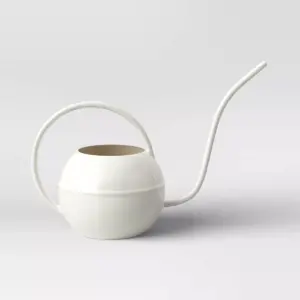 Small Steel Iron Watering Can Sour Cream White - Smith & Hawken™