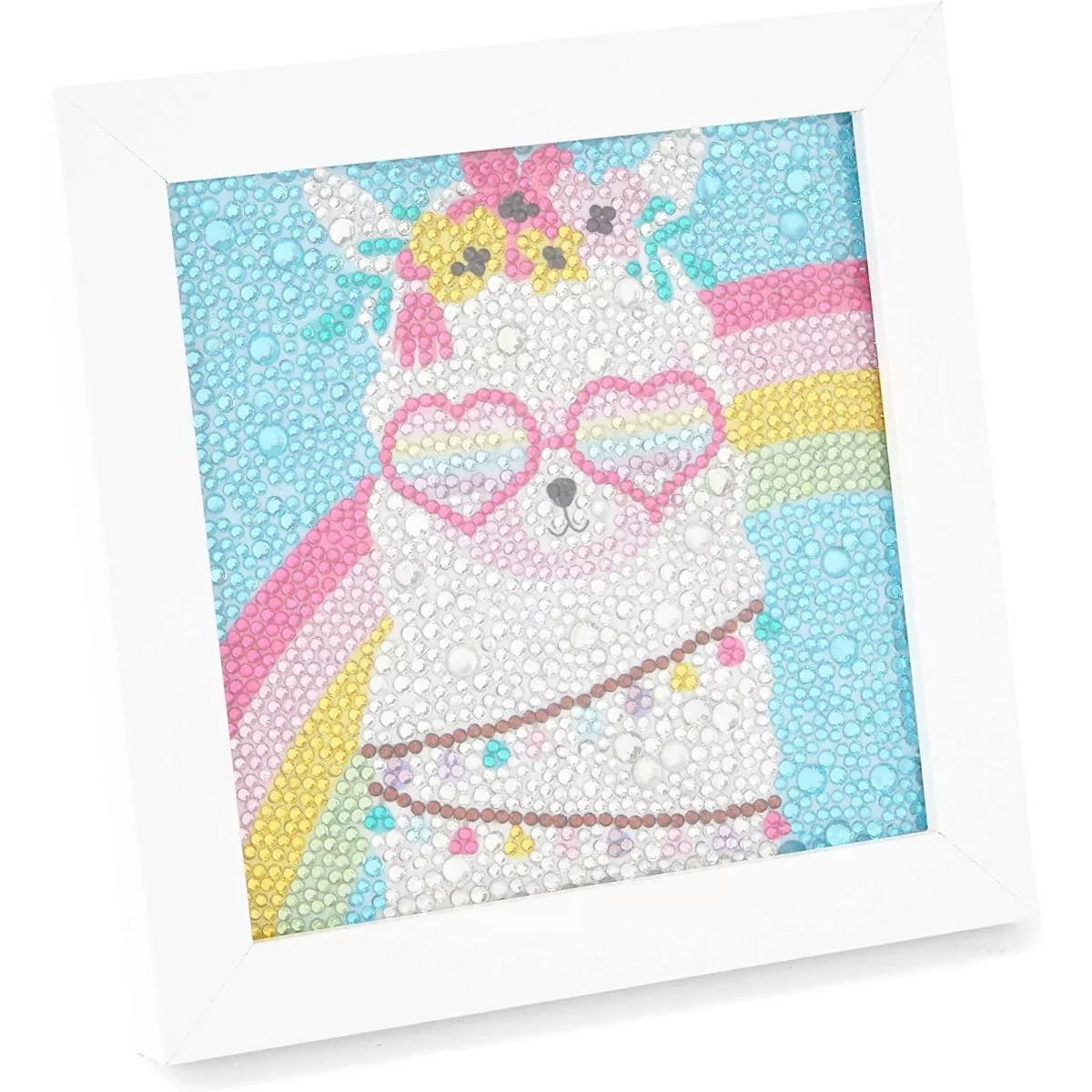 Bright Creations Llama 5D Diamond Painting Kits with Frame, DIY Arts and Crafts Home Wall Decor for Kids, 6