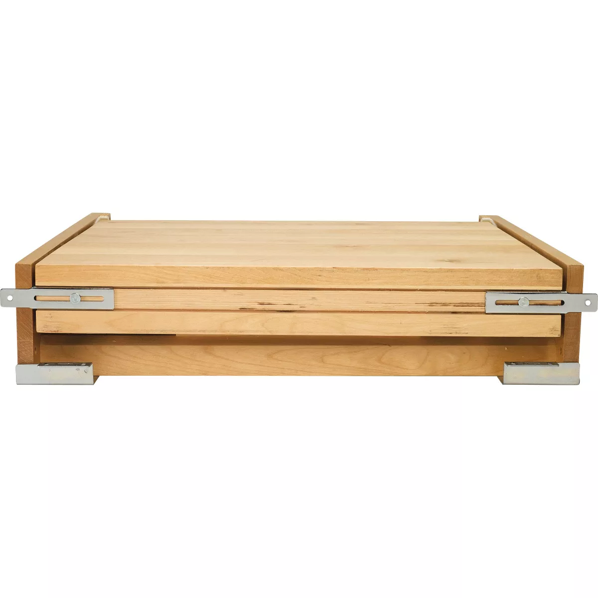 Rev-A-Shelf 4TT-2133-1 31.75 Inch Wood Pull Out Tambour Table Kitchen Counter Extension with Slide for 24 Inch Drawers, Natural Maple