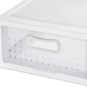 Sterilite Storage Shallow Modular Drawers White