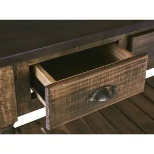 Tori Kitchen Server Cocoa Top/Latte Base - Picket House Furnishings