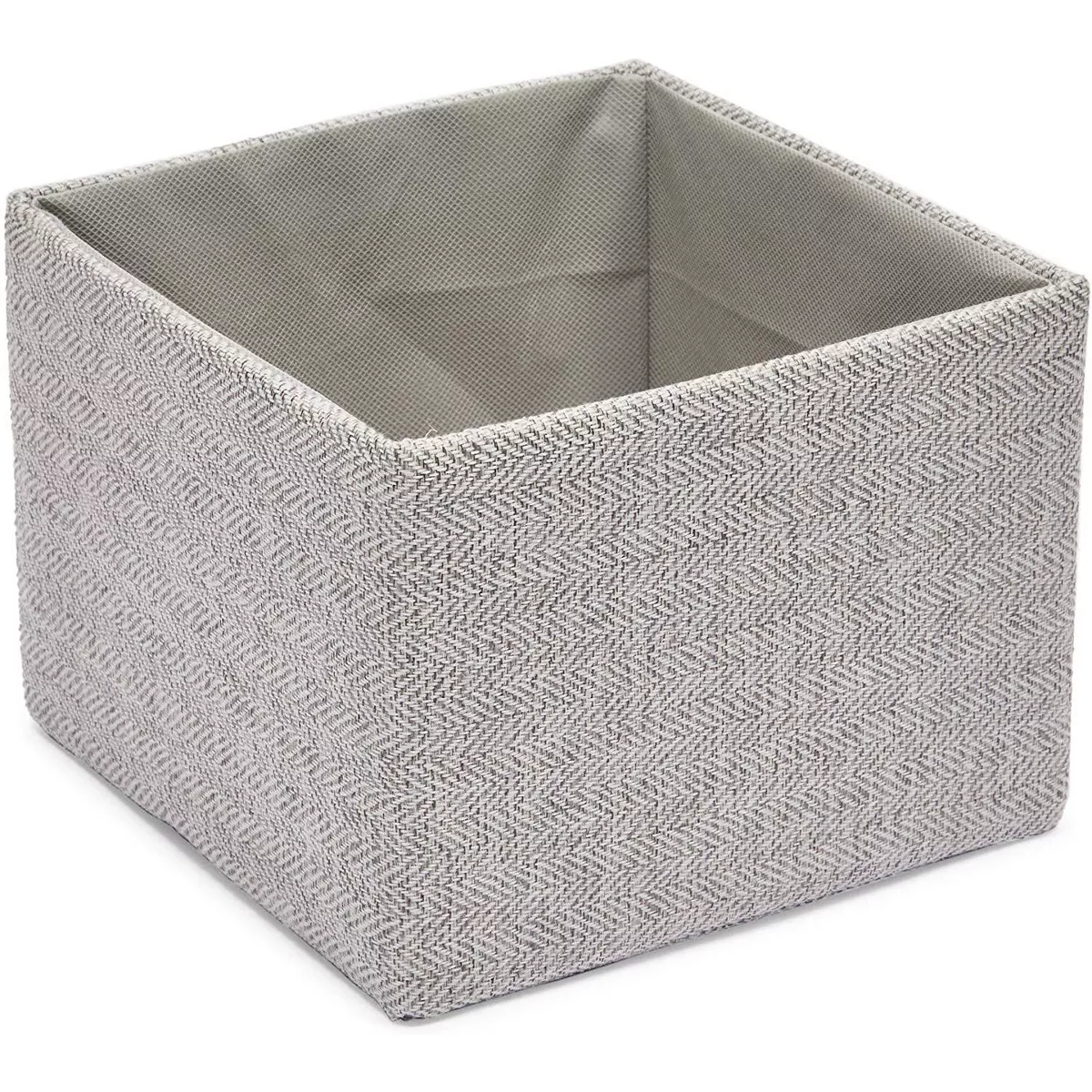 Juvale 4 Pack Fabric Basket Storage Containers Grey Organizers, 4 Sizes