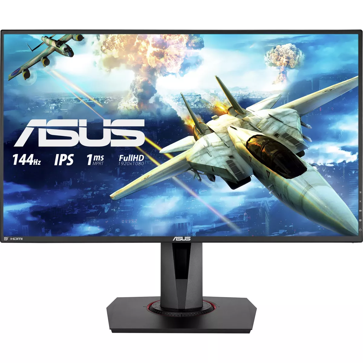ASUS VG279Q 27 Inch Full HD 1080p IPS 144Hz 1ms ( MPRT ) DP HDMI DVI Eye Care Gaming Monitor, FreeSync / Adaptive Sync - Black