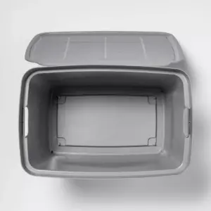 21.1gal Rolling Toy Chest Gray - Room Essentials™