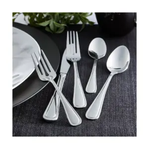 RiverRidge 46pc Non-Monogram Marina Silverware Set