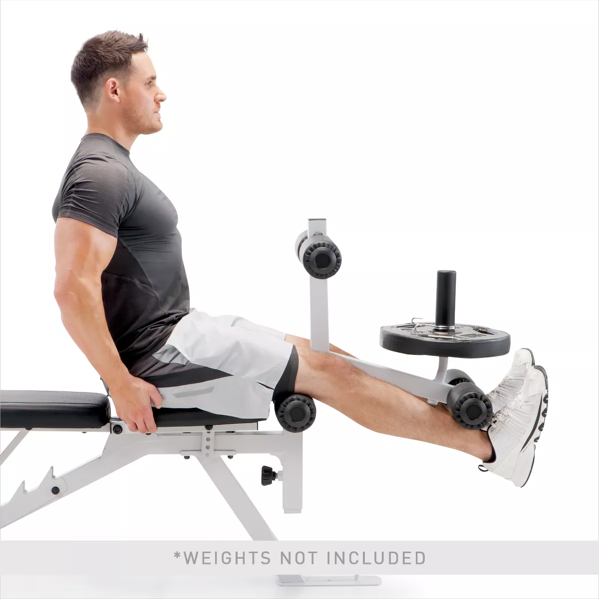 Marcy Powder Coated Steel Home Gym Multipurpose Adjustable Weight Bench, White