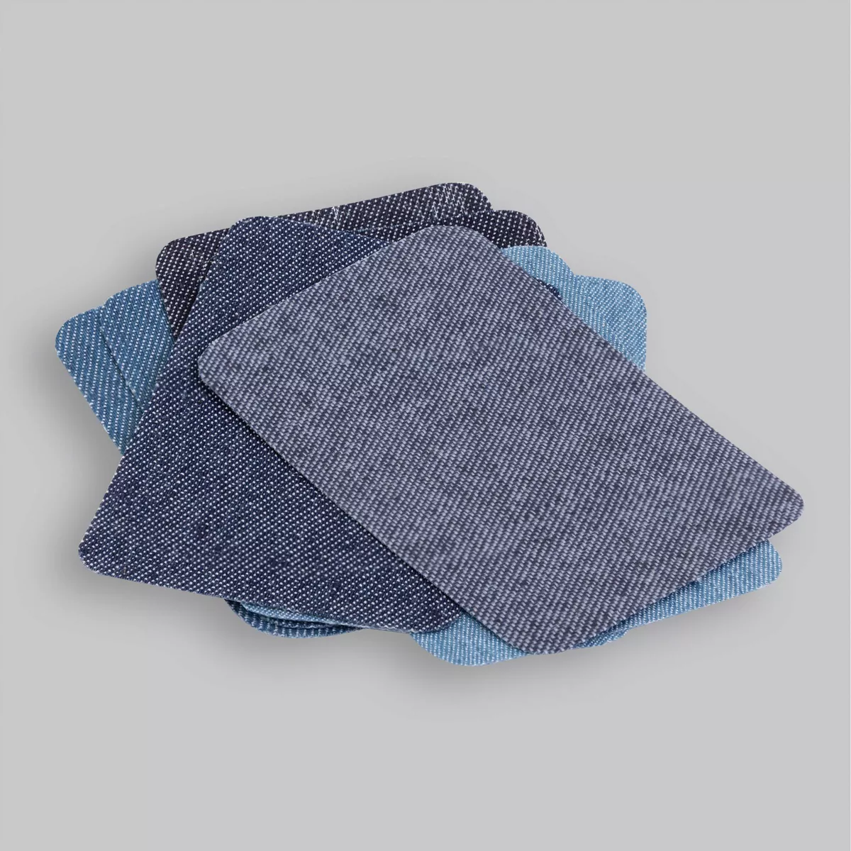 Fiskars 8pc Denim Iron Patches Blue