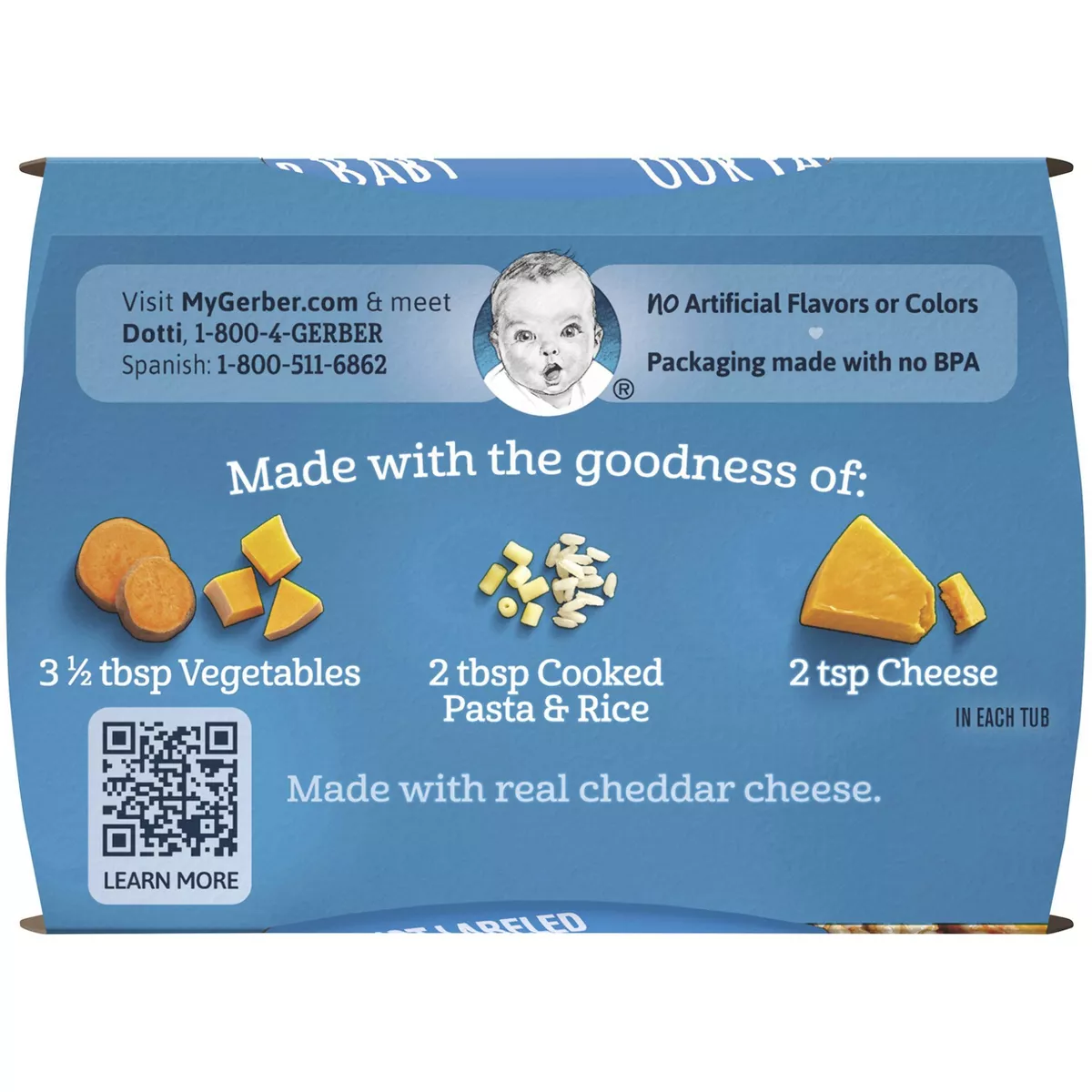 Gerber Sitter 2nd Foods Mac and Cheese with Vegetables Baby Meals - 2ct/4oz Each
