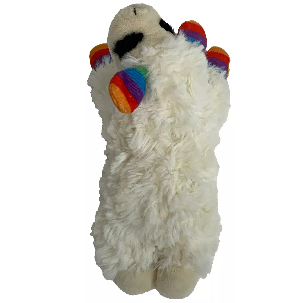 Multipet Pride Lamb Chop Rainbow Stripes Dog Toy - 6