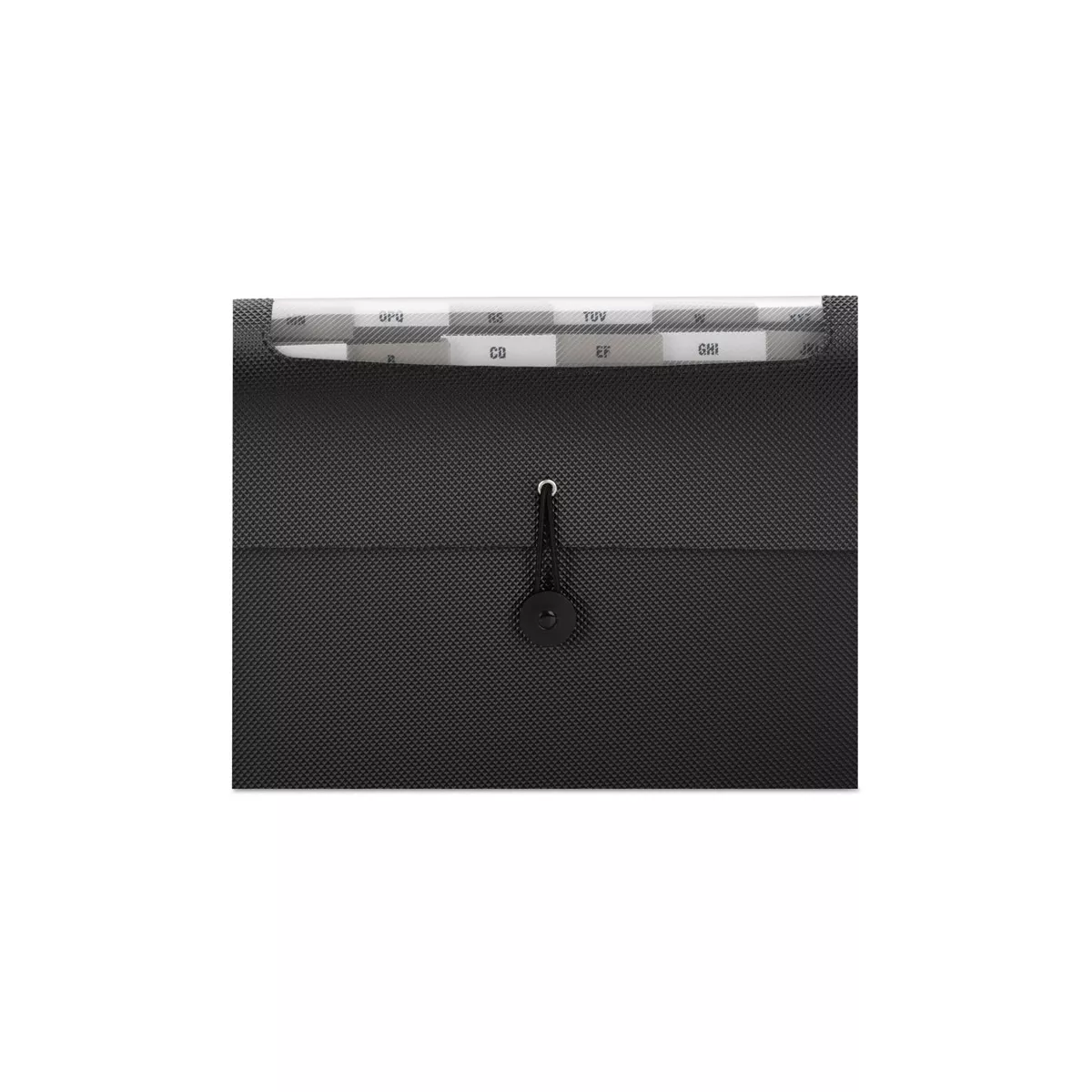 Smead Step Index Organizer 12-Pocket Letter Poly Black 70901