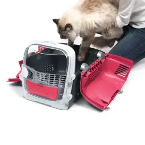 Catit Cabrio Dog and Cat Carrier - Cherry Red