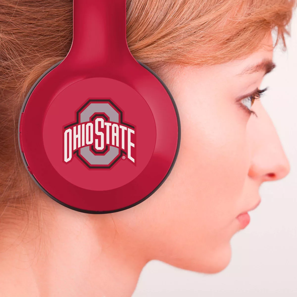 NCAA Ohio State Buckeyes Wireless Bluetooth Over-Ear Headphones