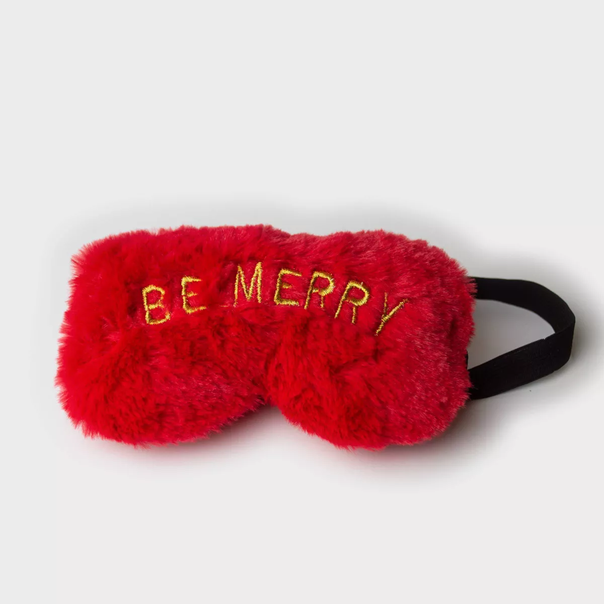 16oz Ceramic Be Merry Mug and Eye Mask Gift Set - Peppermint & Pine
