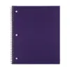 Staples Poly Cover Notebook College Ruled Purple 8-1/2" x 11" 12 PK 20954CT
