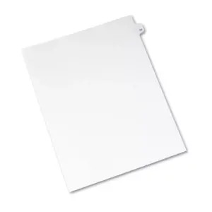 Avery-Style Legal Exhibit Side Tab Divider Title: 52 Letter White 25/Pack 01052