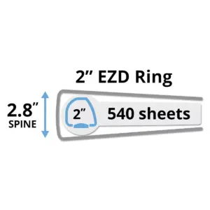 Avery Heavy-Duty View Binder w/Locking EZD Rings 2