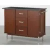 Vaughn Mid-Century Modern Kitchen Island Walnut - Buylateral