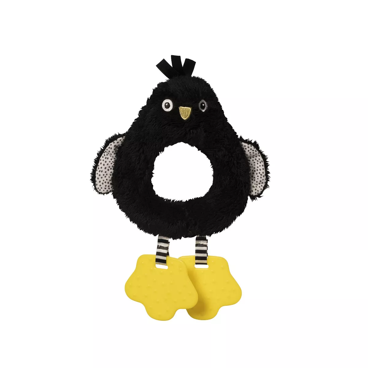 Manhattan Toy Wimmer-Ferguson Penguin Circle Rattle with Textured Teethers Baby Toy