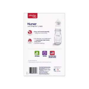Playtex Nurser Liner/Silicone PODS Baby Bottle Gift Set