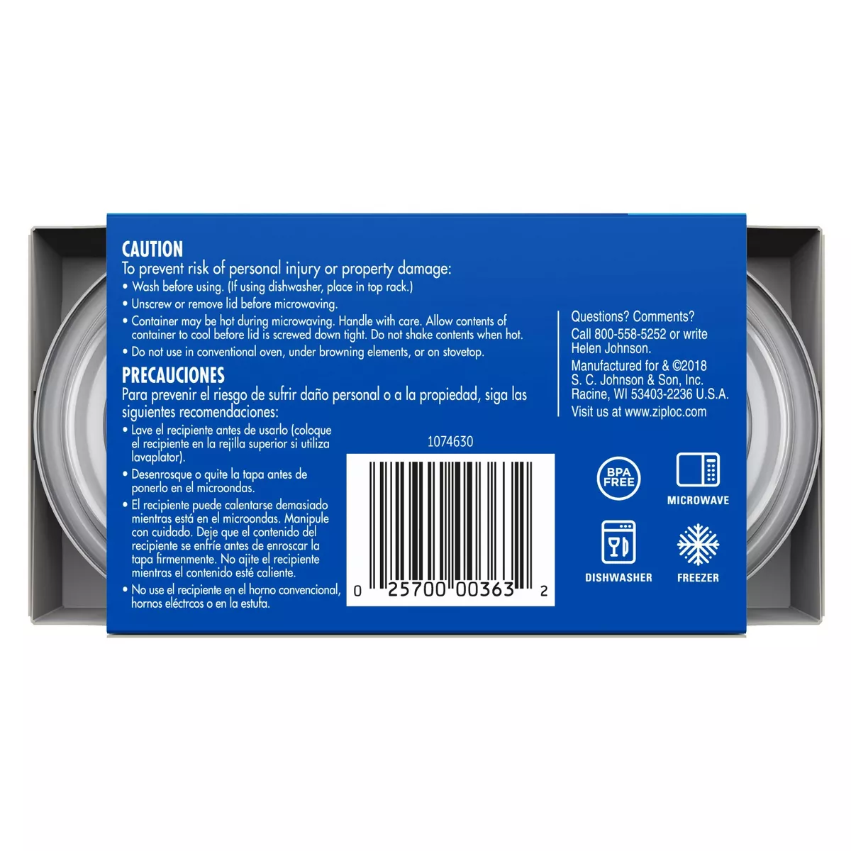 Ziploc Twist 'N Loc Container - 4oz
