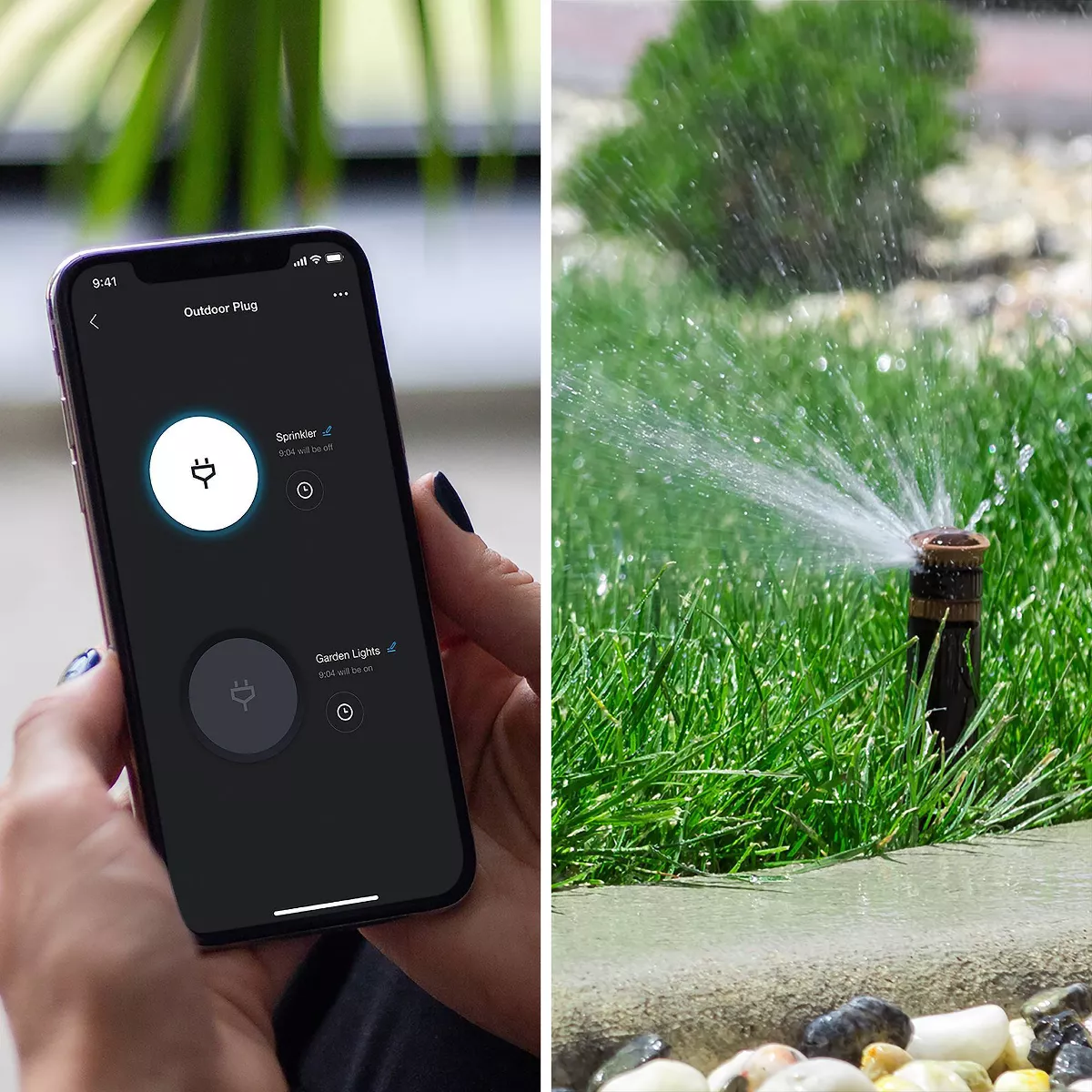 Outdoor/Indoor Smart Wi-Fi Plug Black - Geeni