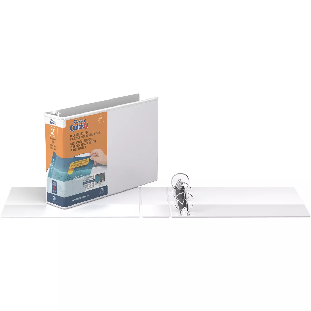 Stride Landscape Binder 2" Capacity Round Rings 8-1/2"x11" WE 97130