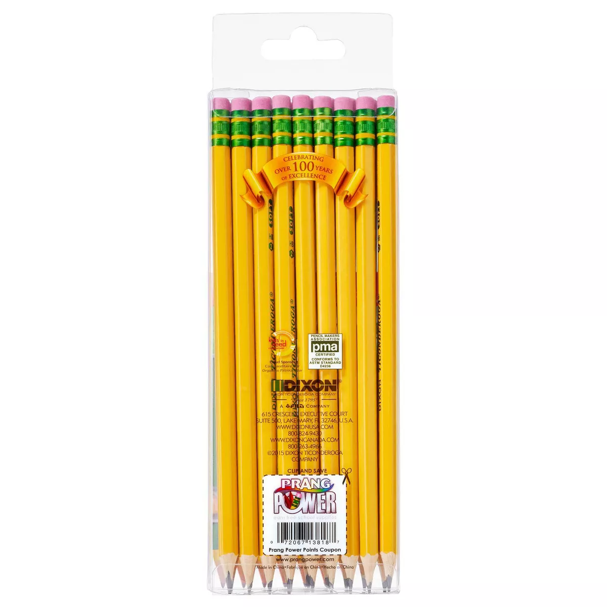 Ticonderoga #2 Pre-Sharpened Pencil, 18ct
