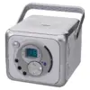 Jensen Portable Bluetooth Receiver Music System with CD Player - Silver (CD-555A)