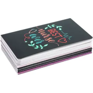 8-Pack Journal Bulk, Pocket Notebook Diary Set, Perfect Gifts for Nurse, Lined Pages, 5x8