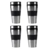 BergHOFF Orion 16Oz Stainless Steel Travel Mug, Set of 4