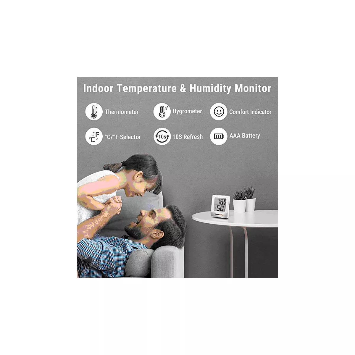 ThermoPro TP49 Digital Indoor Hygrometer Thermometer Humidity Monitor