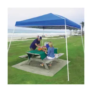 Z-Shade 10' x 10' Horizon Angled Leg Shade Canopy Tent Shelter with Side Walls