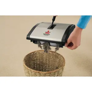BISSELL Natural Sweep Carpet & Floor Sweeper - Silver 92N0