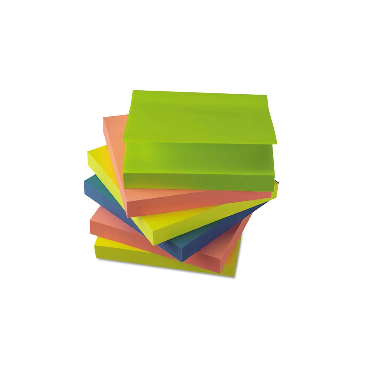 UNIVERSAL Self-Stick Notes 3 x 3 Assorted Neon Colors 100-Sheet 12/Pack 35612