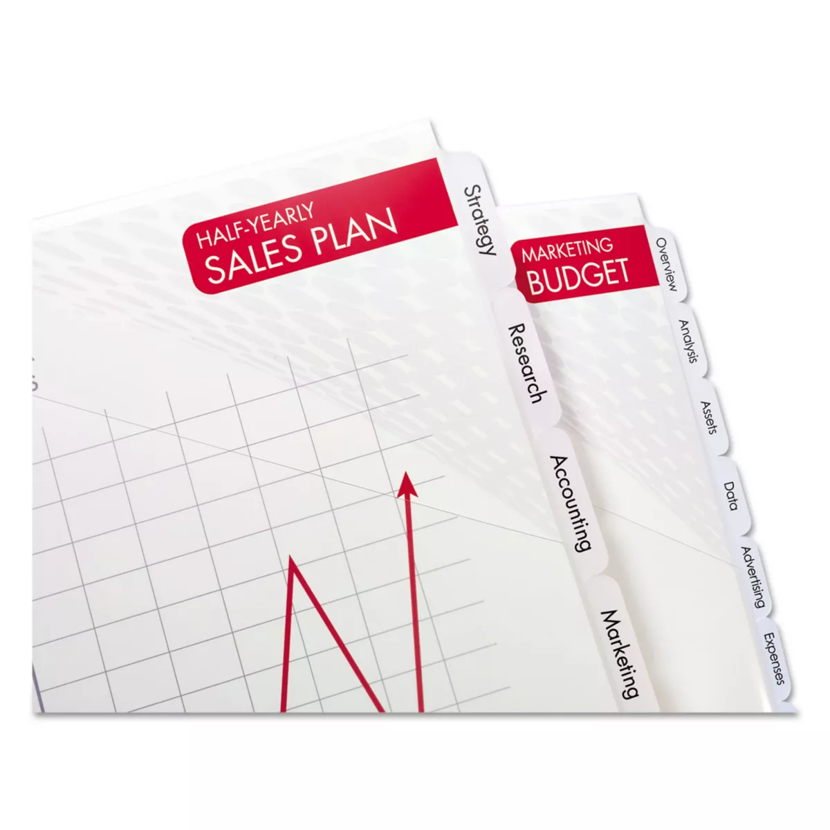 Avery Index Maker Print & Apply Clear Label Plastic Dividers 5-Tab Letter 23120