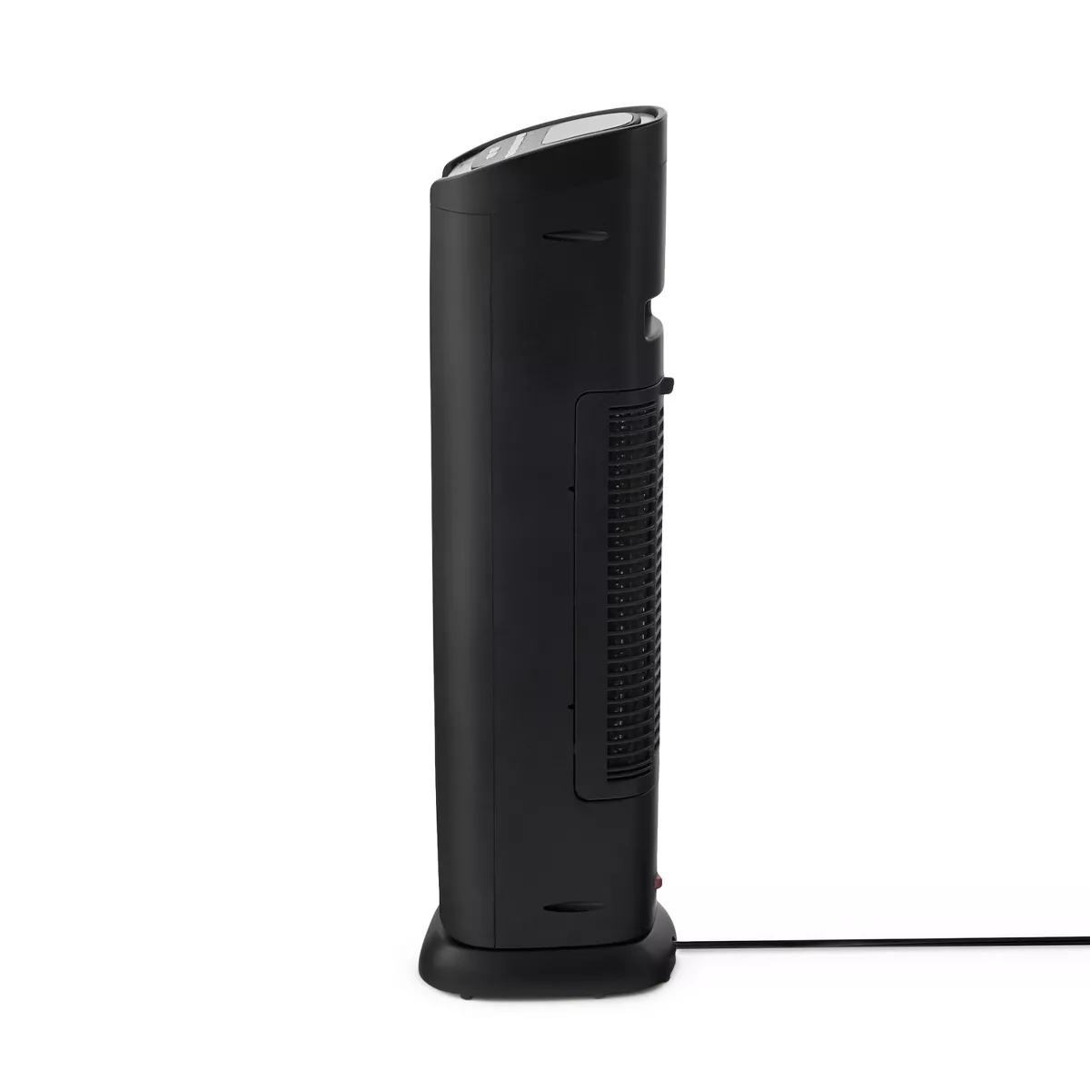 Lifesmart 2 Element Quartz Infrared 24-Inch Electric Portable Tower Indoor Room Space Heater and Fan, Black