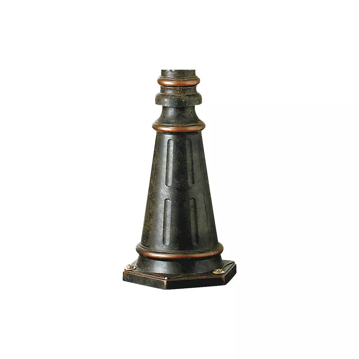 John Timberland Traditional Outdoor Post Light Street Lantern 3 Light Veranda Bronze 96