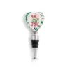 DEMDACO Peace Love Joy Heart Bottle Stopper 5 x 2 - Green