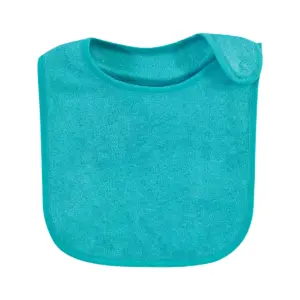 Hudson Baby Infant Boy Rayon from Bamboo Terry Bibs, Navy Teal, One Size