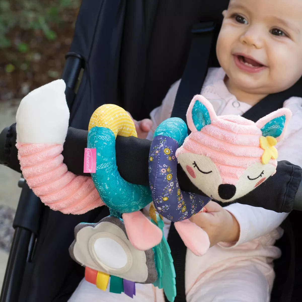 Infantino Go gaga! Spiral Car Seat Activity Toy - Pink