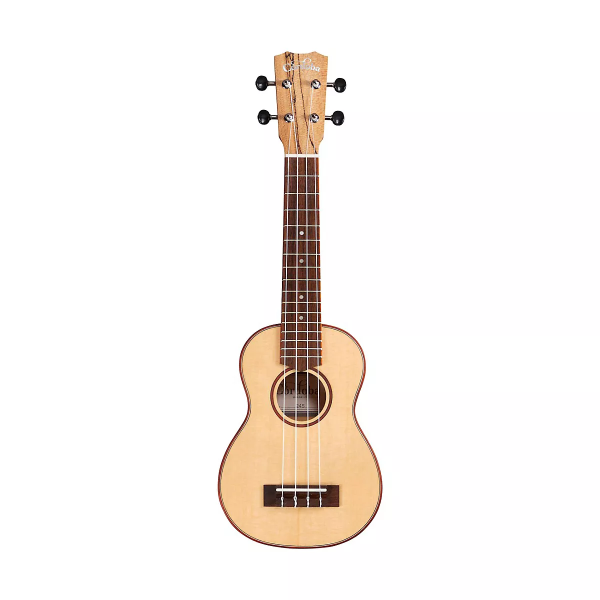 Cordoba 24S Spruce Spalted Maple Soprano Ukulele Natural