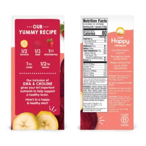 HappyTot Super Smart 4pk Organic Bananas Beets & Strawberries Baby Food Pouch - 16oz