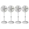 Lasko 18 Inch Elegance Performance Oscillating Standing Pedestal Fan (4 Pack)