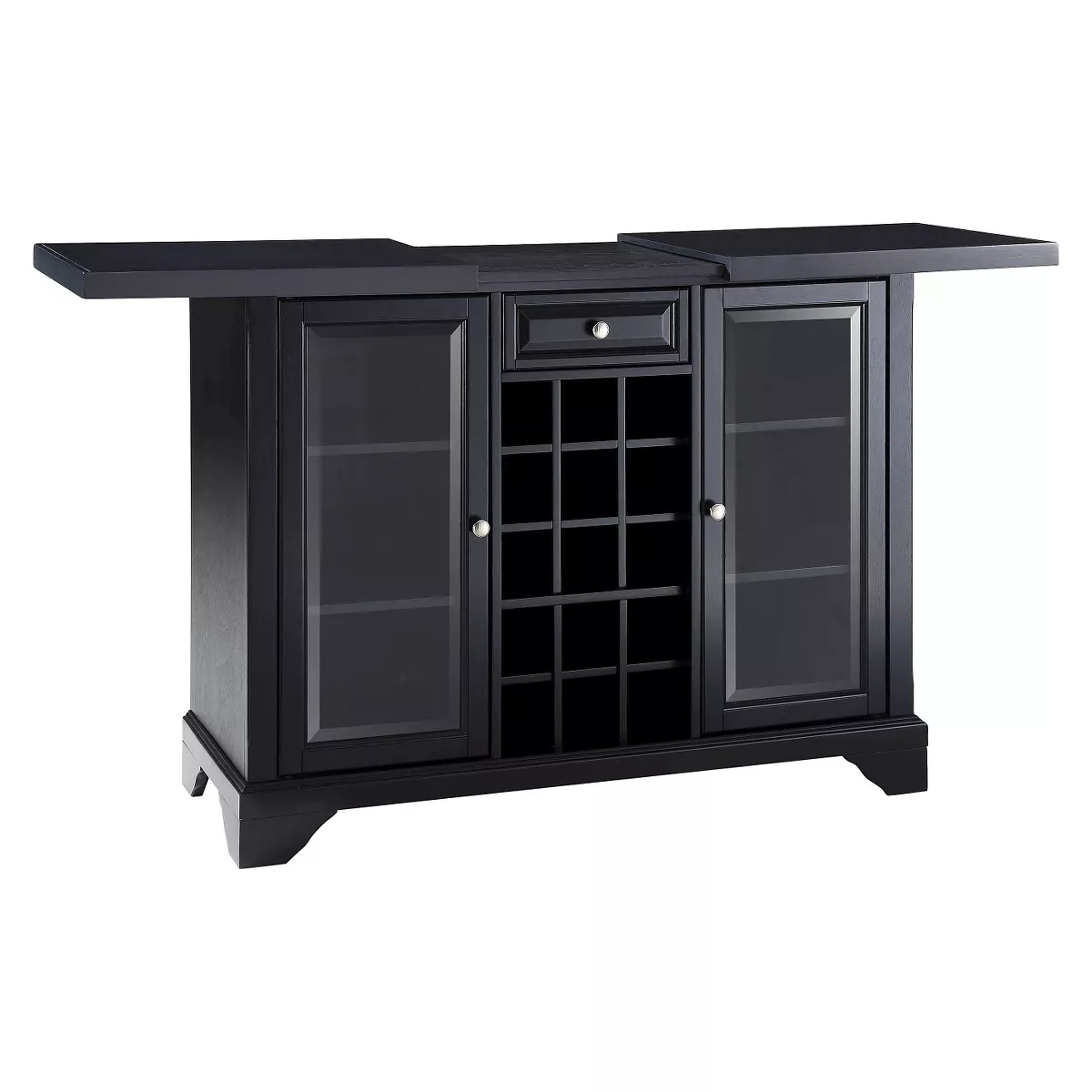LaFayette Sliding Top Bar Cabinet - Black - Crosley